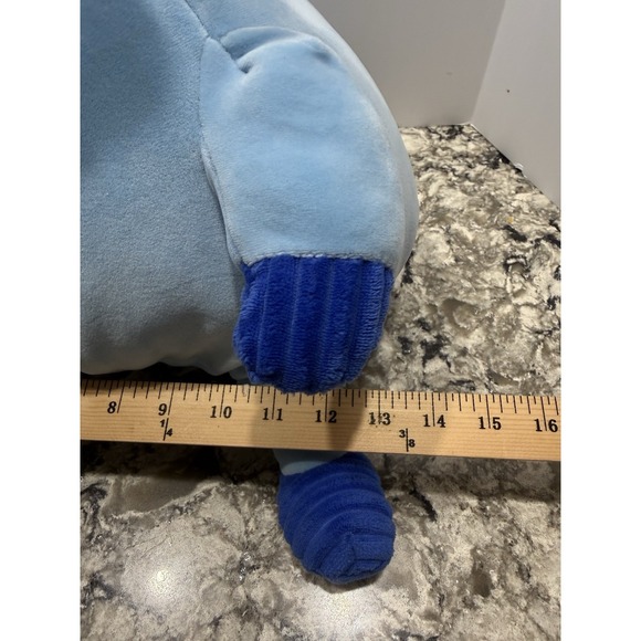 Blue Fat Donkey Plush Viral Walmart Easter Round Stuffed Animal RARE Super Soft - Picture 3 of 11